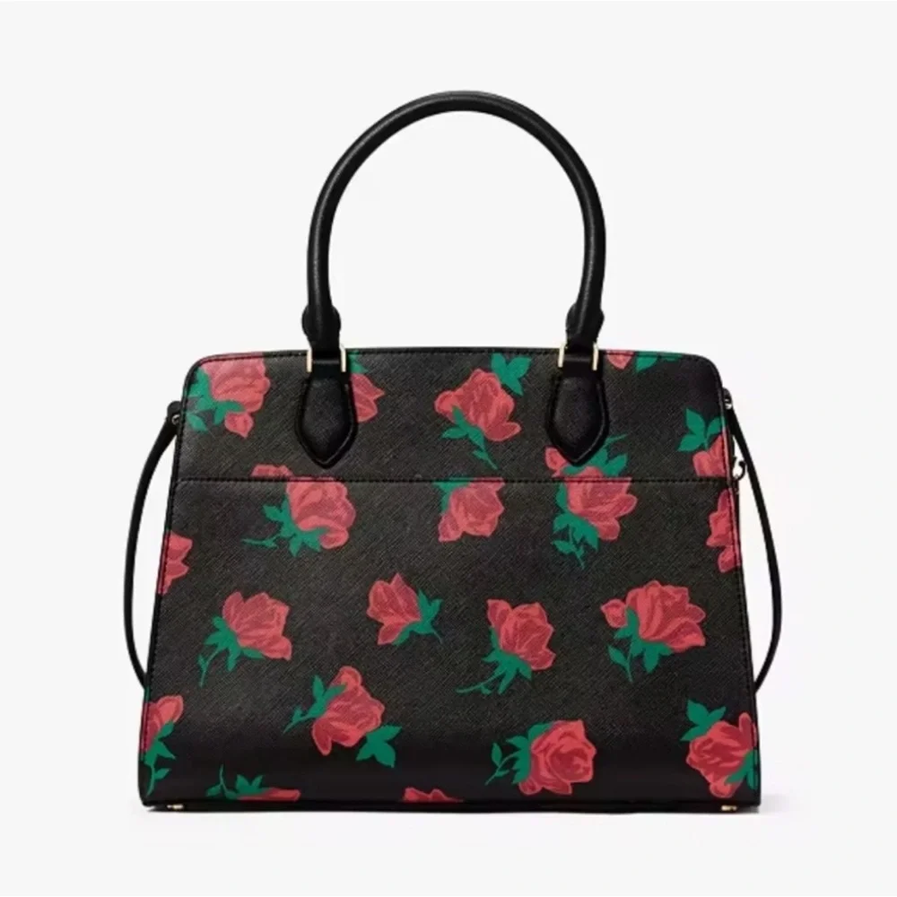 kate spade Black Floral Rose Satchel